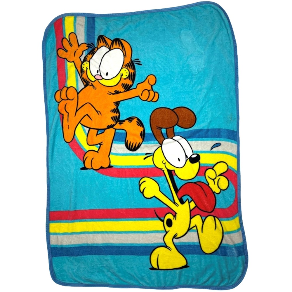 Nickelodeon Garfield And Odie Dog Fleece Throw Blanket Soft 45x60 Unisex Cat